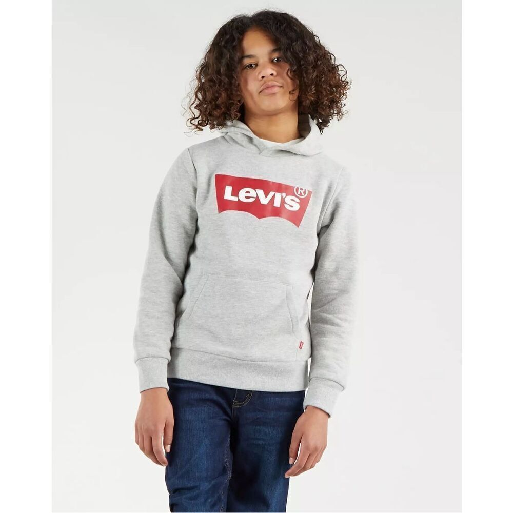 Youth Boys Levis Logo Batwing Screenprint Hoodie Hooded Sweatshirt - Sz 5